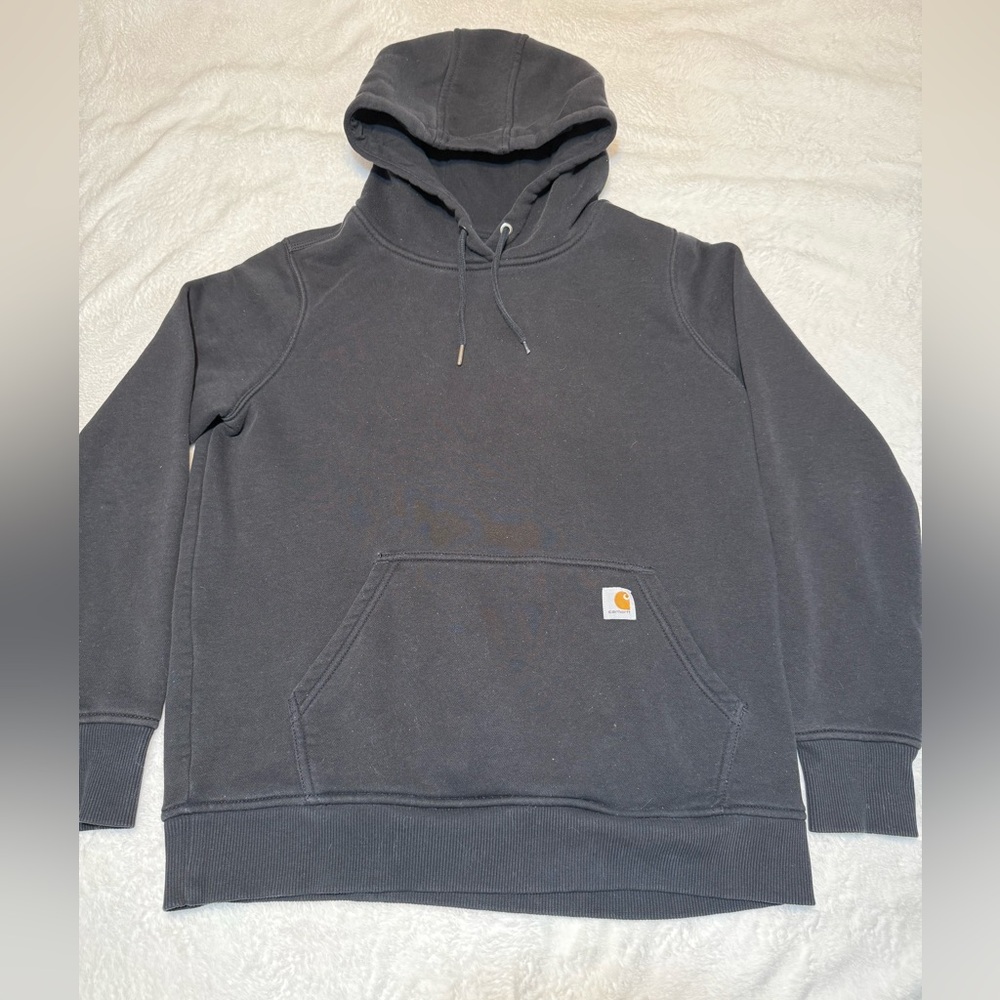 Carhartt Hoodie Youth Medium Relaxed Fit Black Boys Hunting Hiking Sweatshirt